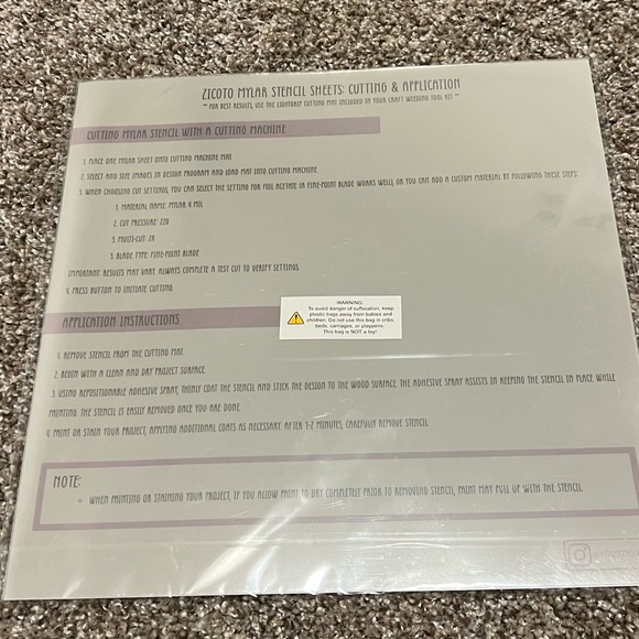 NEW Zicoto Mylar Stencil Sheets - Picture 4 of 4